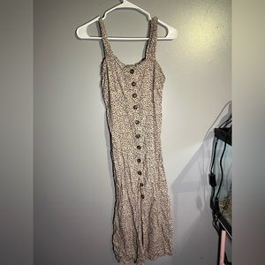 Japna | Long Dress w/ Slit | Cheetah Print | Size M